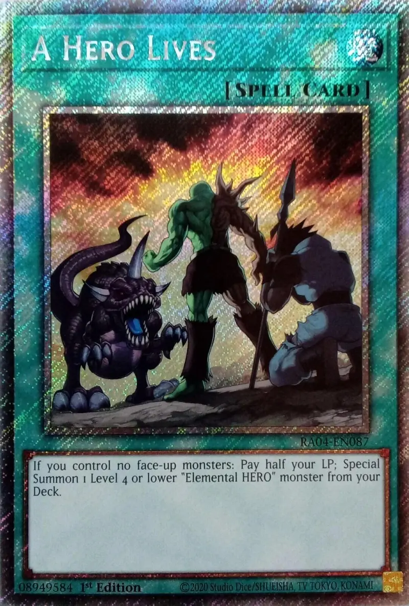 A Hero Lives [Ra04-En087] Platinum Secret Rare 1