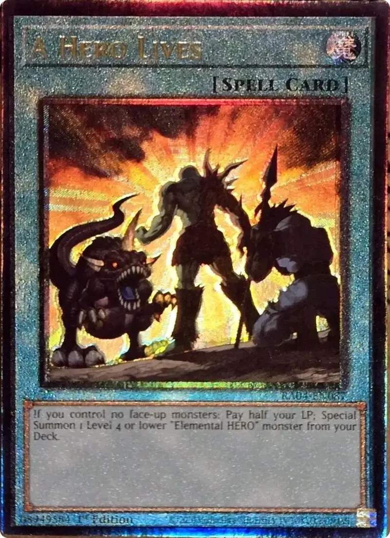 A Hero Lives [Ra04-En087] Prismatic Ultimate Rare 1
