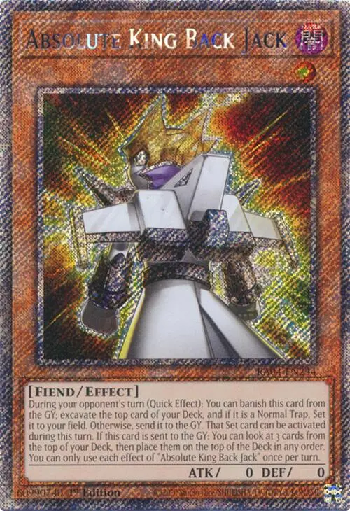Absolute King Back Jack [Ra04-En244] Platinum Secret Rare 1