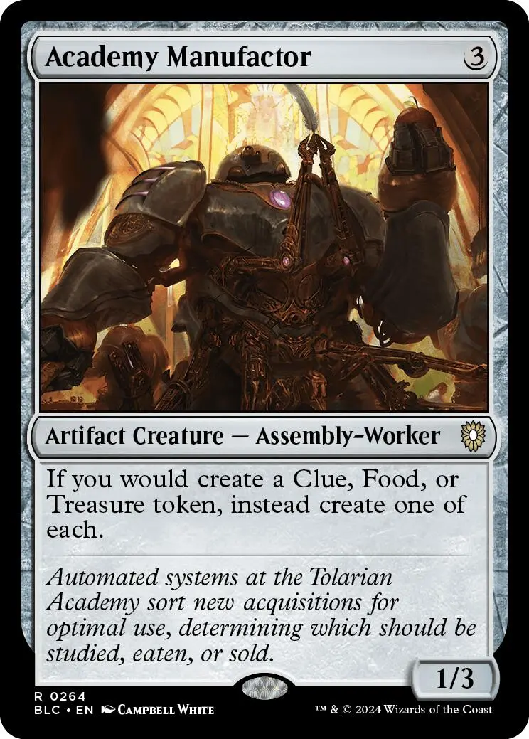 Academy Manufactor [Bloomburrow Commander] 1