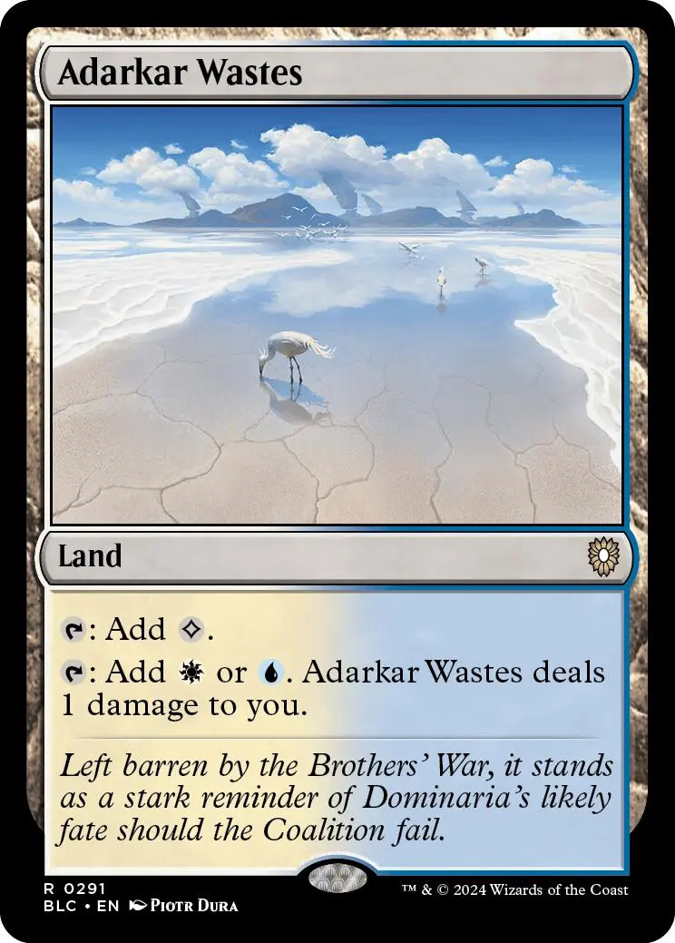 Adarkar Wastes [Bloomburrow Commander] 1