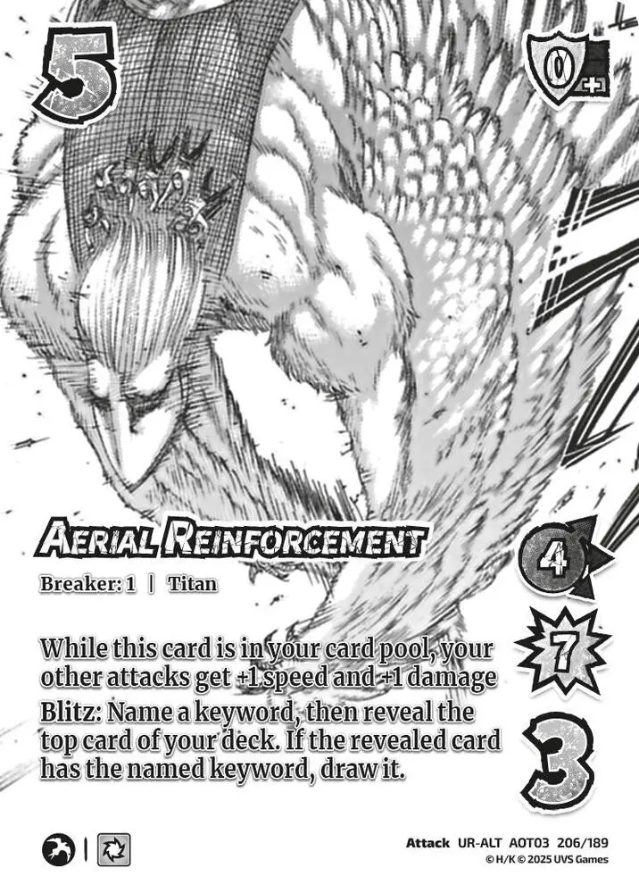 Aerial Reinforcement (Alternate Art) - Foil 1