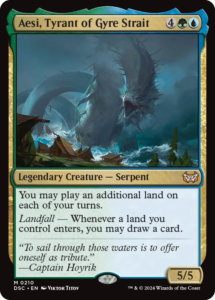 Aesi, Tyrant Of Gyre Strait [Duskmourn: House Of Horror Commander] 1