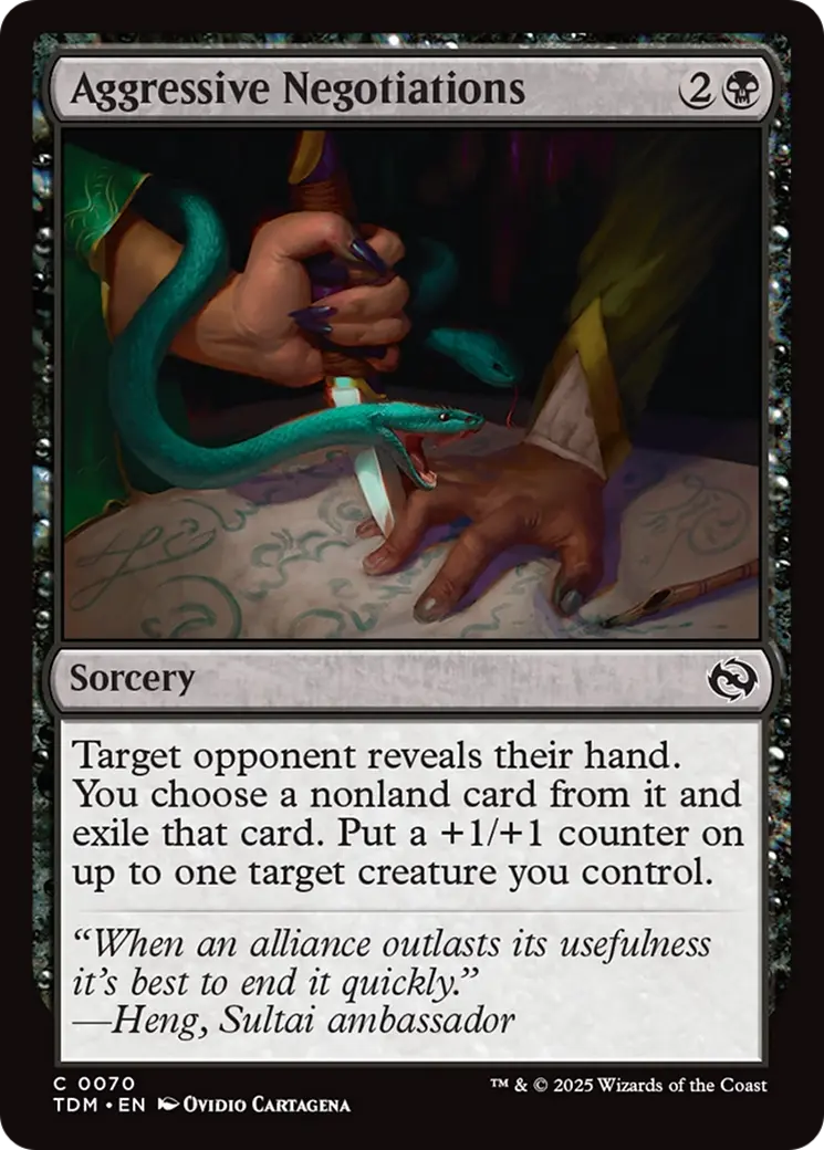 Aggressive Negotiations [Tarkir: Dragonstorm] 1