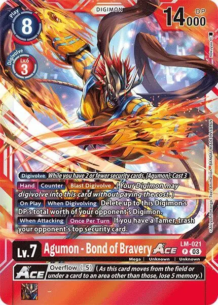 Agumon [Lm-021] - Bond Of Bravery Ace [Special Limited Set] 1