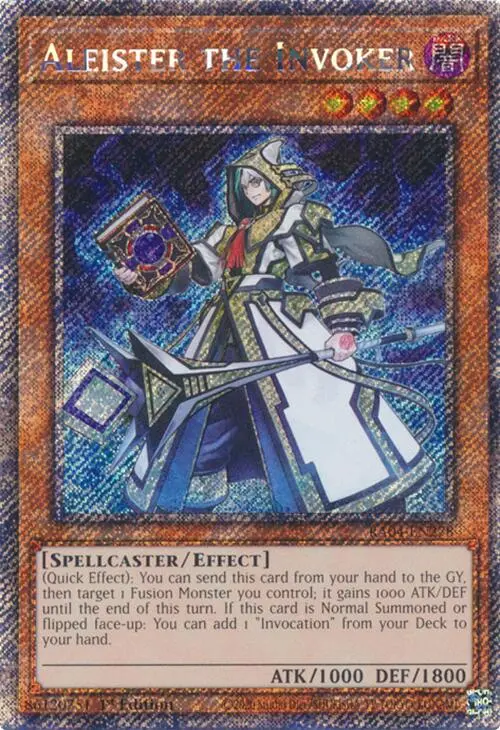 Aleister The Invoker [Ra04-En278] Platinum Secret Rare 1