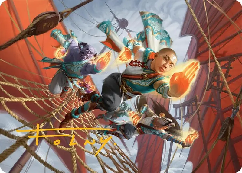 Aligned Heart Art Card (52/54) (Gold-Stamped Signature) [Tarkir: Dragonstorm Art Series] 1