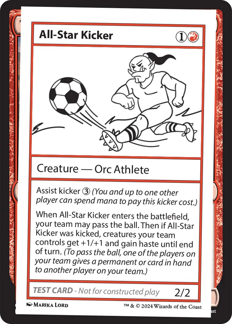 All-Star Kicker [Mystery Booster 2 Playtest Cards] 1