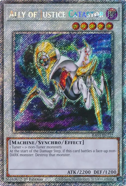 Ally Of Justice Catastor (Platinum Secret Rare) [Ra03-En222] Platinum Secret Rare 1
