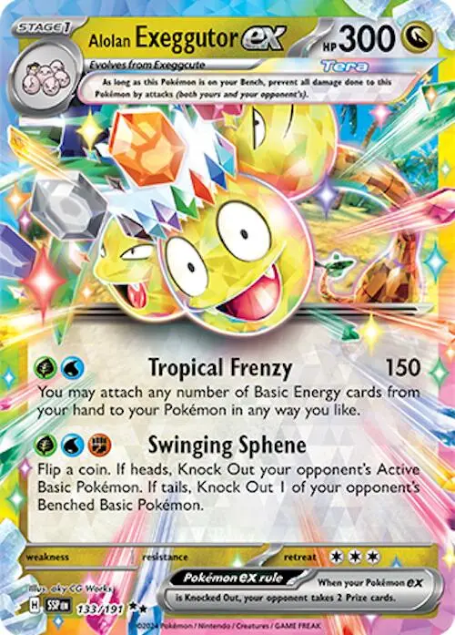 Alolan Exeggutor Ex (133/191) [Scarlet & Violet: Surging Sparks] 1