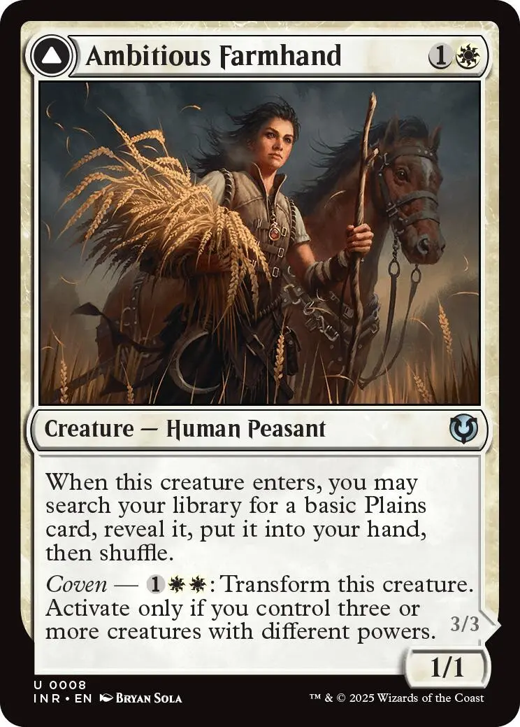 Ambitious Farmhand // Seasoned Cathar [Innistrad Remastered] 1