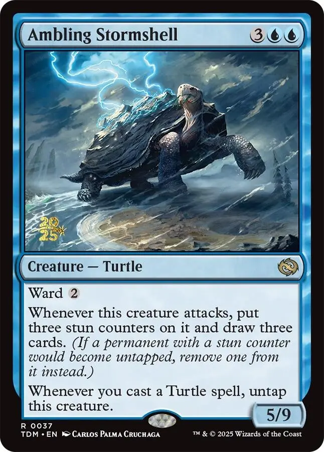 Ambling Stormshell [Tarkir: Dragonstorm Prerelease Promos] 1