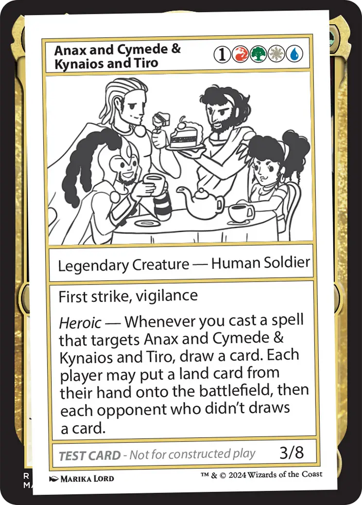 Anax And Cymede & Kynaios And Tiro [Mystery Booster 2 Playtest Cards] 1