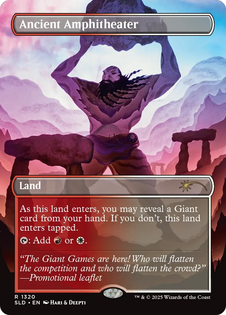 Ancient Amphitheater (Rainbow Foil) [Secret Lair Drop Series] 1