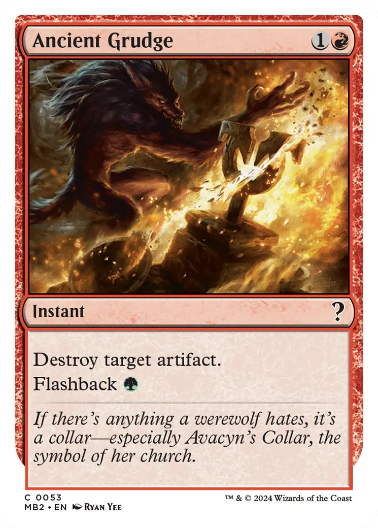 Ancient Grudge (White Border) [Mystery Booster 2] 1