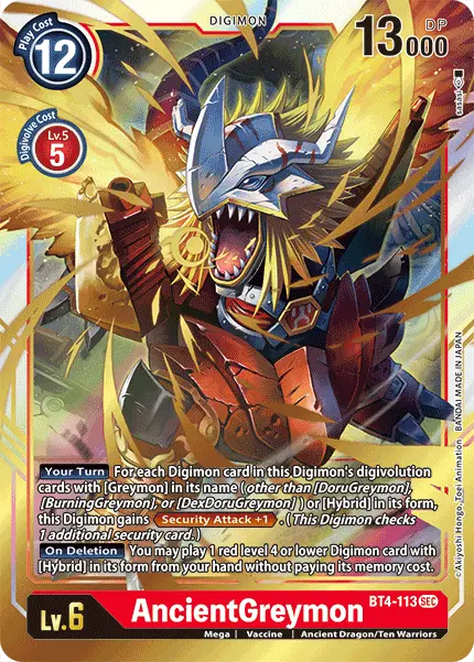 Ancientgreymon [Bt4-113] [Great Legend] 1
