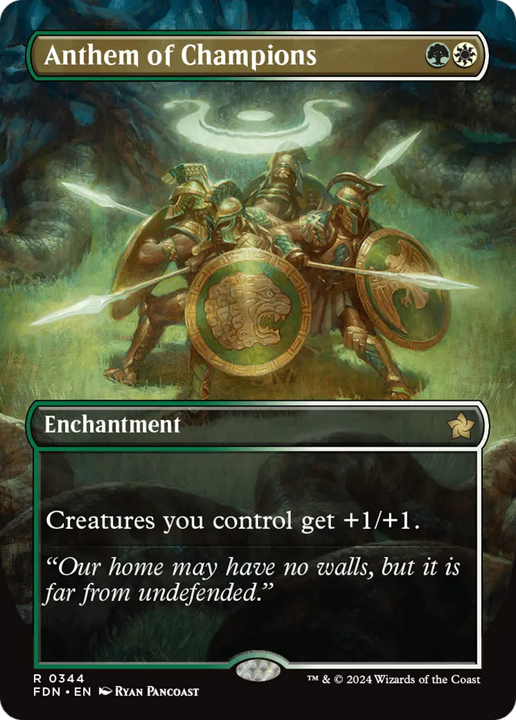 Anthem Of Champions (Borderless) [Foundations] 1