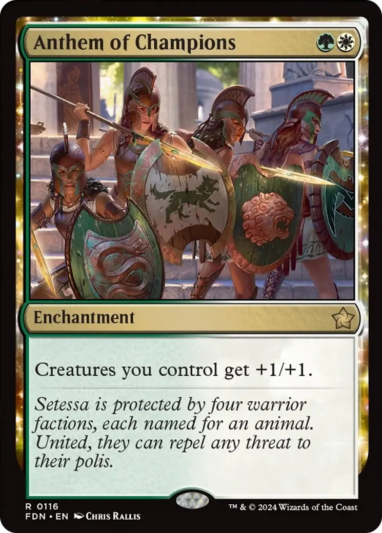 Anthem Of Champions [Foundations] 1