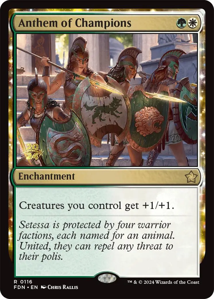 Anthem Of Champions [Foundations Prerelease Promos] 1