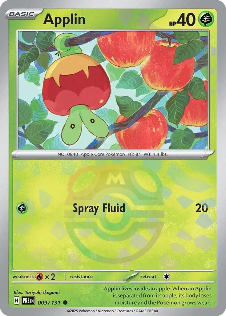 Applin (009/131) (Master Ball Pattern) [Scarlet & Violet: Prismatic Evolutions] 1