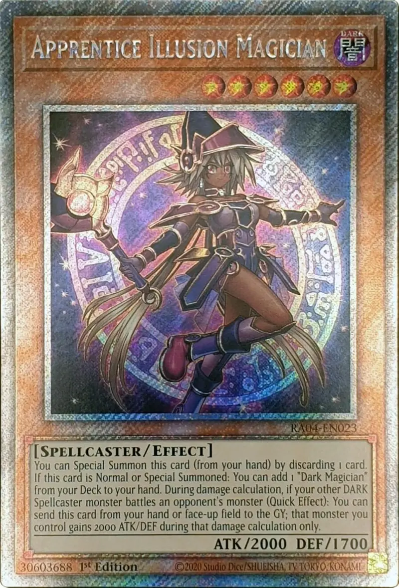 Apprentice Illusion Magician [Ra04-En023] Platinum Secret Rare 1