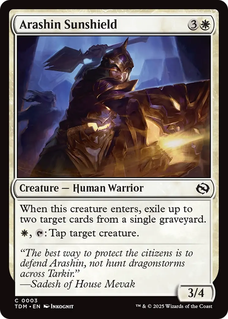 Arashin Sunshield [Tarkir: Dragonstorm] 1