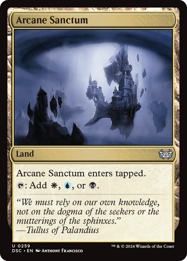 Arcane Sanctum [Duskmourn: House Of Horror Commander] 1