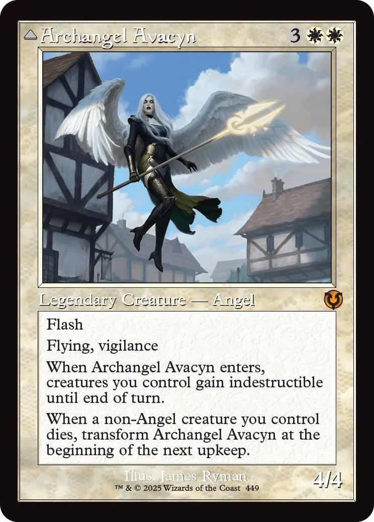 Archangel Avacyn // Avacyn, The Purifier (Retro Frame) [Innistrad Remastered] 1