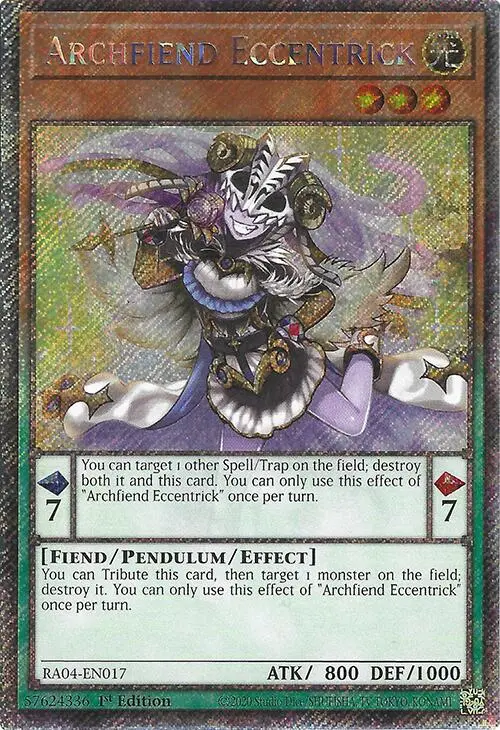 Archfiend Eccentrick [Ra04-En017] Platinum Secret Rare 1