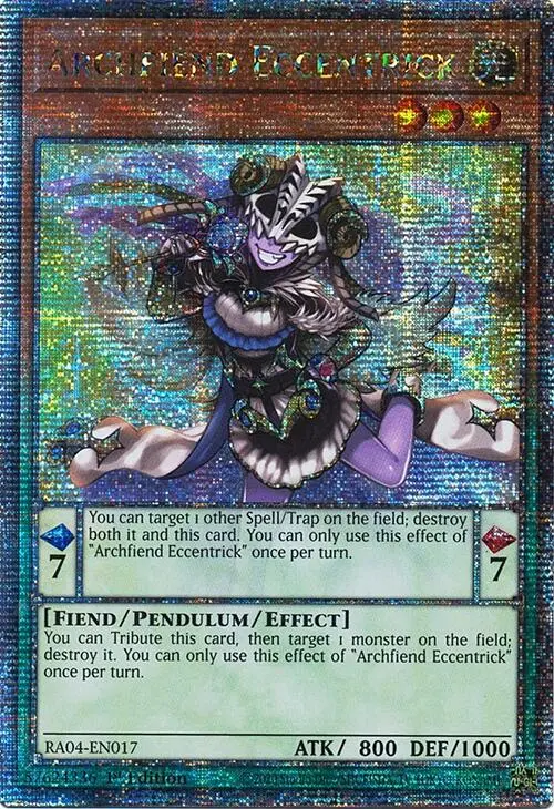 Archfiend Eccentrick [Ra04-En017] Quarter Century Secret Rare 1