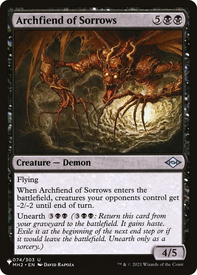 Archfiend Of Sorrows [The List] 1