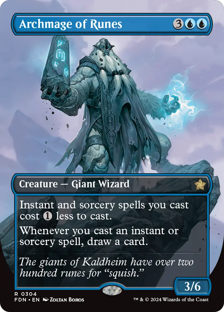 Archmage Of Runes (Borderless) [Foundations] 1