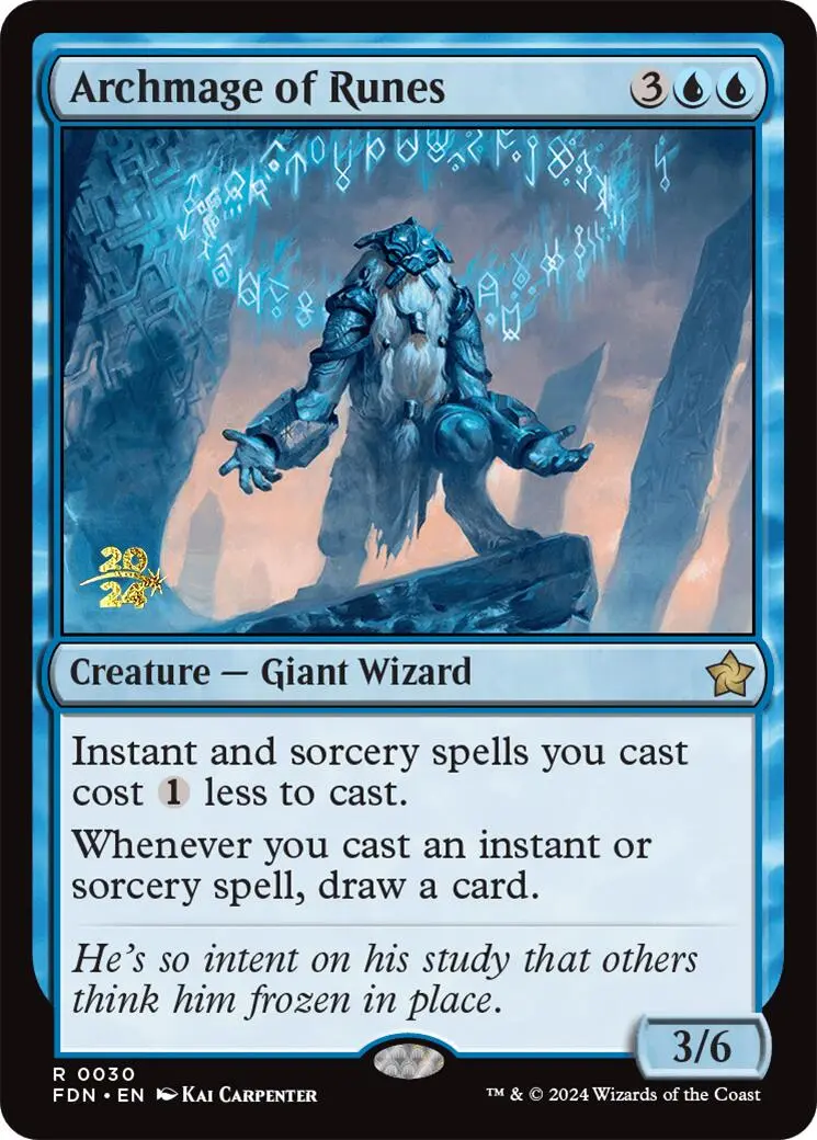 Archmage Of Runes [Foundations Prerelease Promos] 1