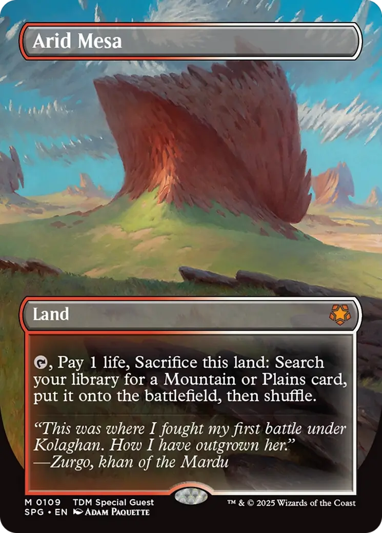 Arid Mesa (Borderless) [Tarkir: Dragonstorm Special Guests] 1