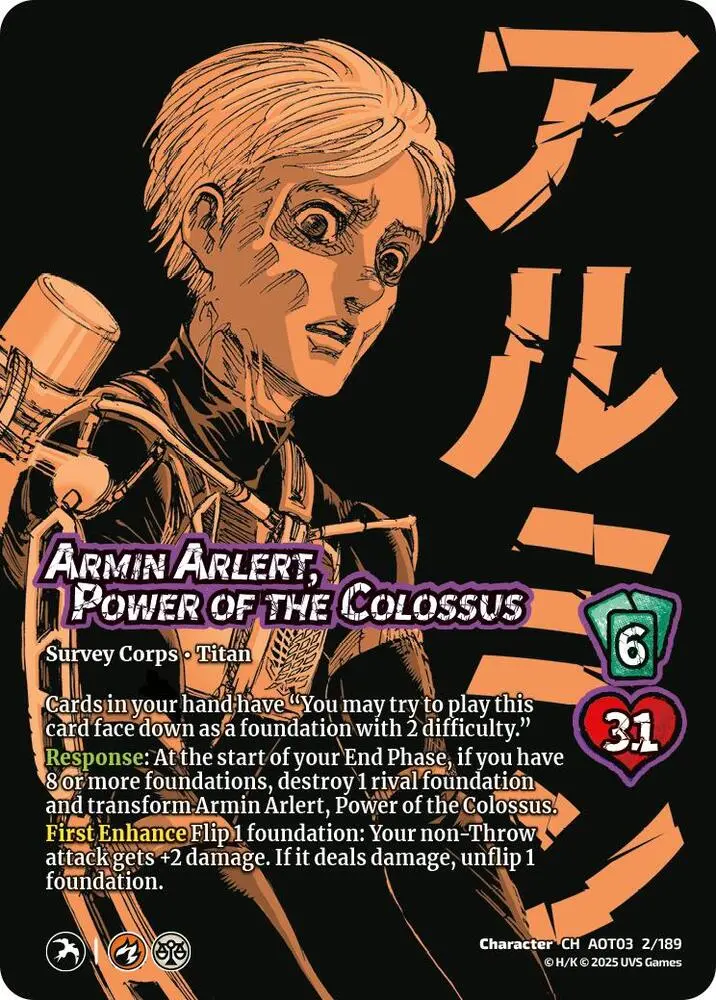 Armin Arlert, Power Of The Colossus // Colossus Titan, Finale 1