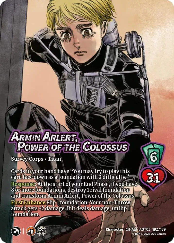 Armin Arlert, Power Of The Colossus // Colossus Titan, Finale (Alternate Art) 1