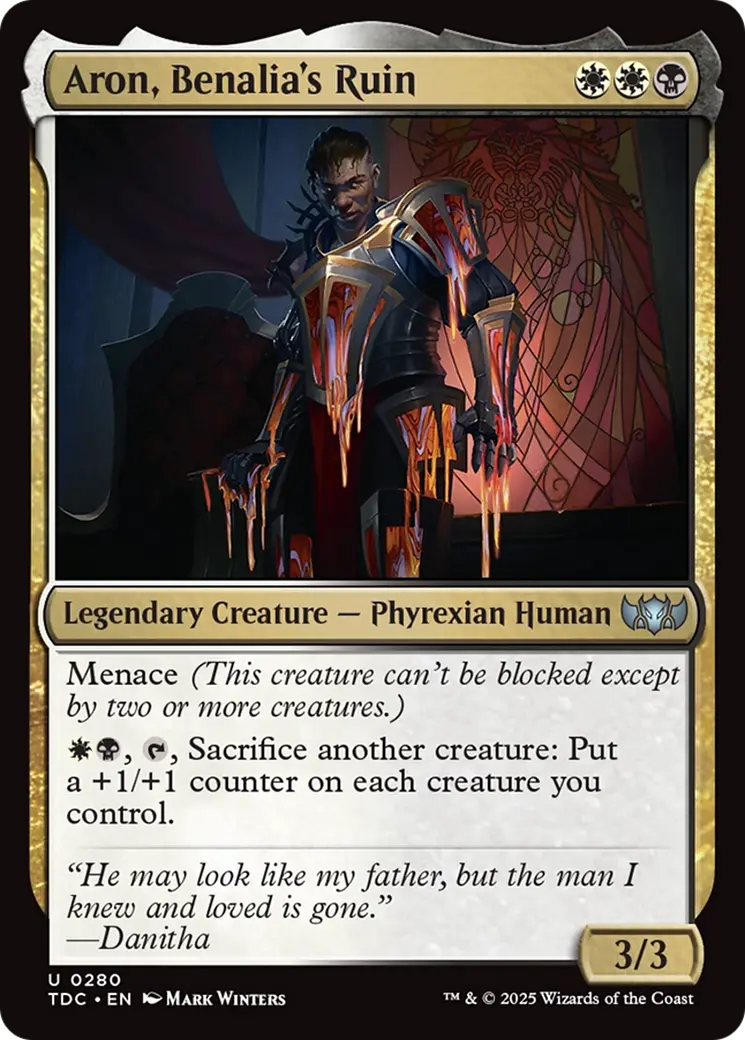 Aron, Benalia's Ruin [Tarkir: Dragonstorm Commander] 1