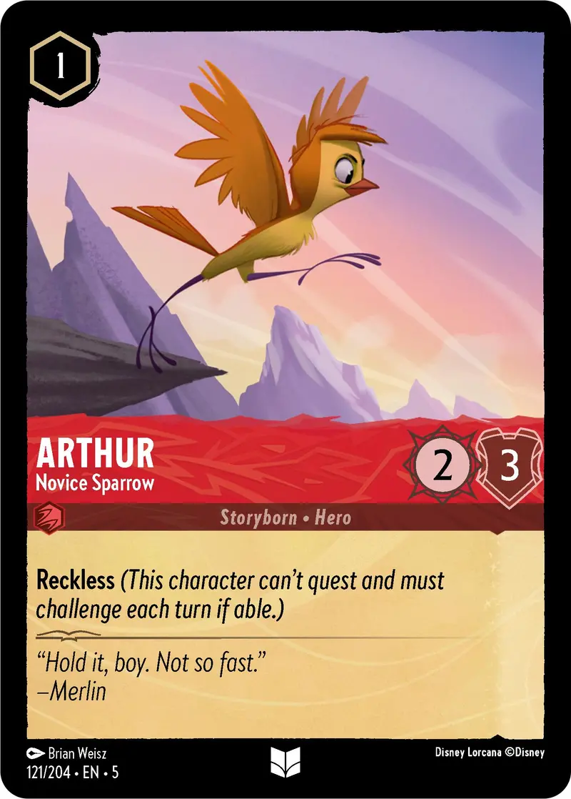 Arthur - Novice Sparrow (121/204) [Shimmering Skies] 1