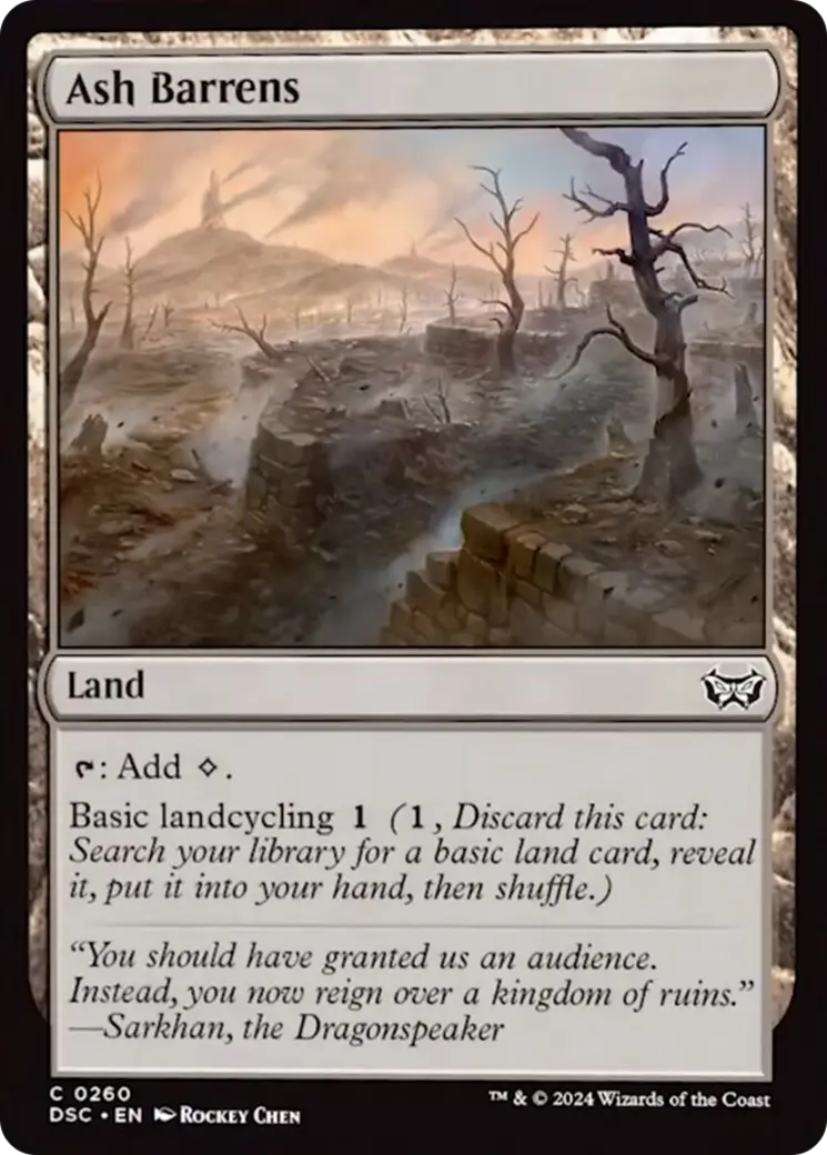 Ash Barrens [Duskmourn: House Of Horror Commander] 1