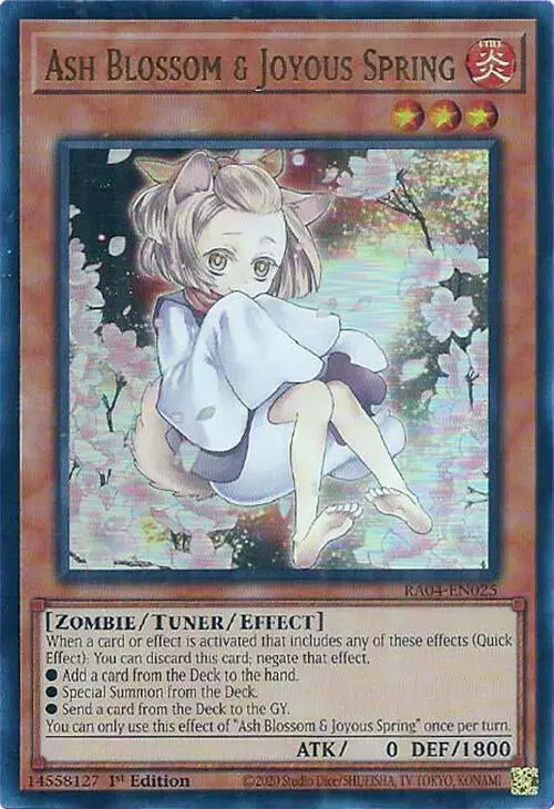 Ash Blossom & Joyous Spring (Alternate Art) [Ra04-En025] Ultra Rare 1