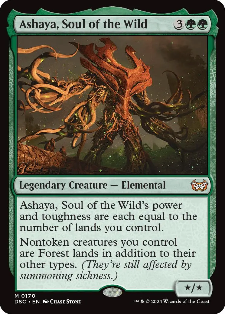 Ashaya, Soul Of The Wild [Duskmourn: House Of Horror Commander] 1
