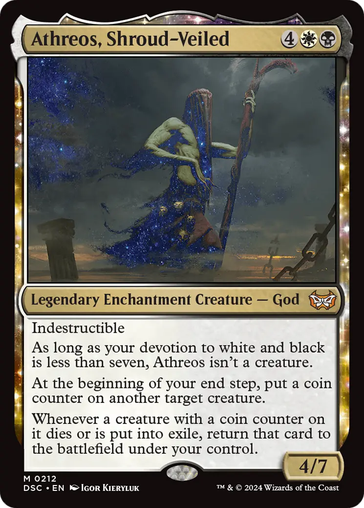 Athreos, Shroud-Veiled [Duskmourn: House Of Horror Commander] 1