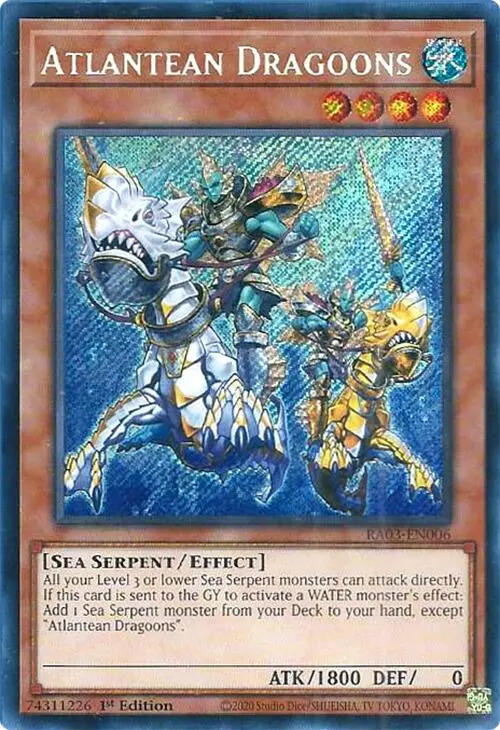 Atlantean Dragoons (Secret Rare) [Ra03-En006] Secret Rare 1