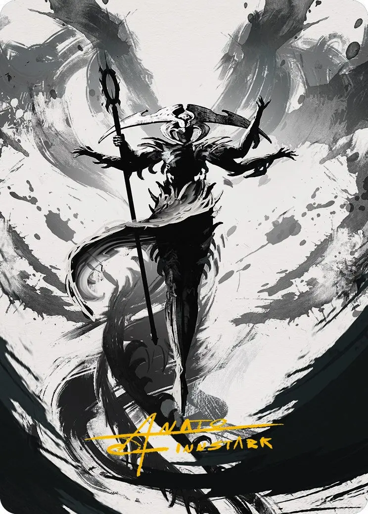 Atraxa, Grand Unifier 2 Art Card (Gold-Stamped Signature) [Phyrexia: All Will Be One Art Series] 1