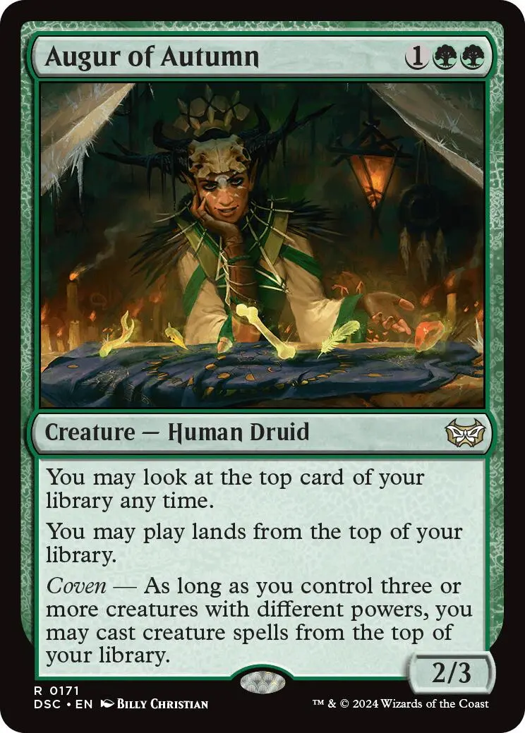 Augur Of Autumn [Duskmourn: House Of Horror Commander] 1