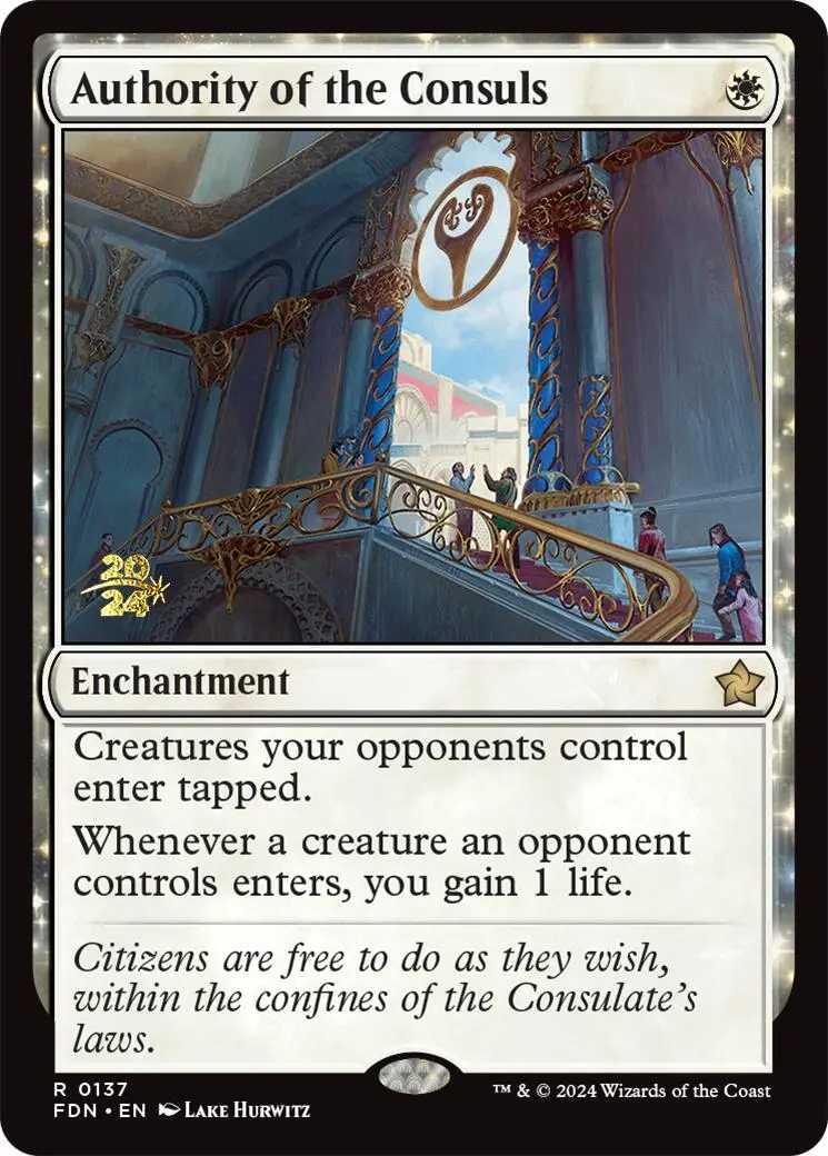 Authority Of The Consuls [Foundations Prerelease Promos] 1