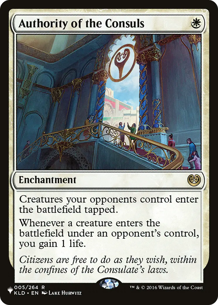Authority Of The Consuls [The List] 1