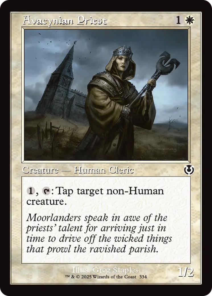 Avacynian Priest (Retro Frame) [Innistrad Remastered] 1