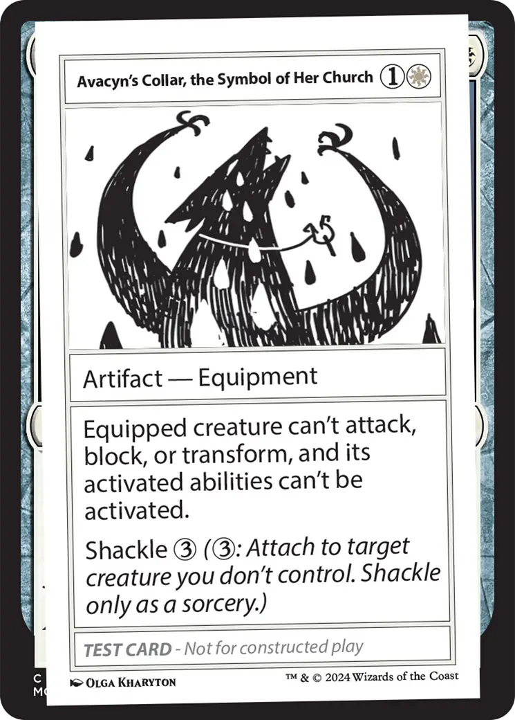 Avacyn's Collar, The Symbol Of Her Church [Mystery Booster 2 Playtest Cards] 1