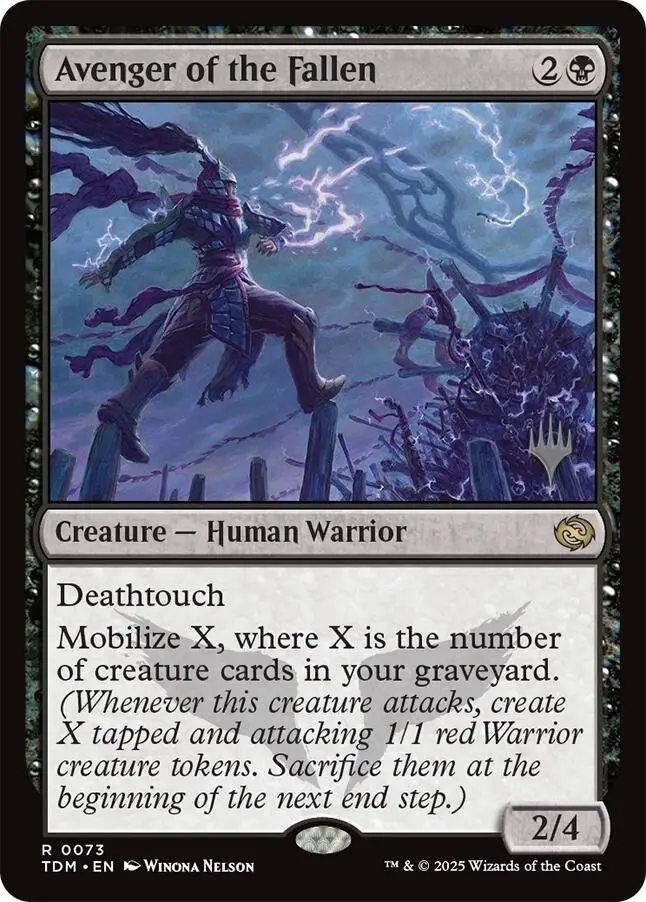 Avenger Of The Fallen (Promo Pack) [Tarkir: Dragonstorm Promos] 1